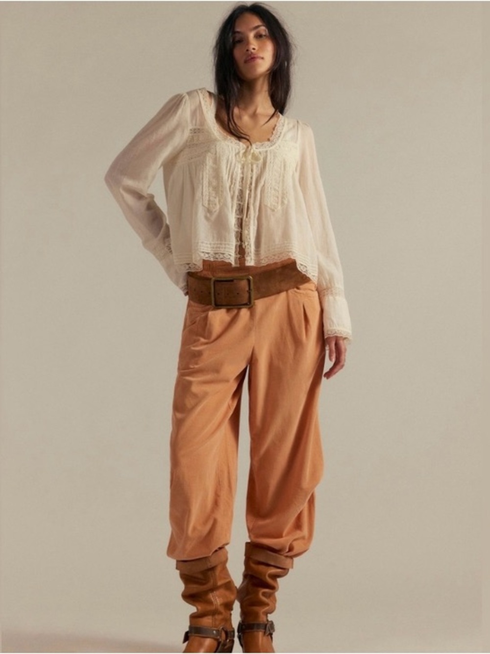 Free People We The Free Nice Choice Cord Jeans size M